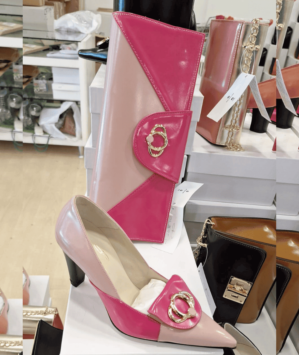 Ensemble Chaussures Et Sac à Strass Taille 42, Talons Très Hauts 14 Cm, Couleur Verte - Neuf Sans Emballage